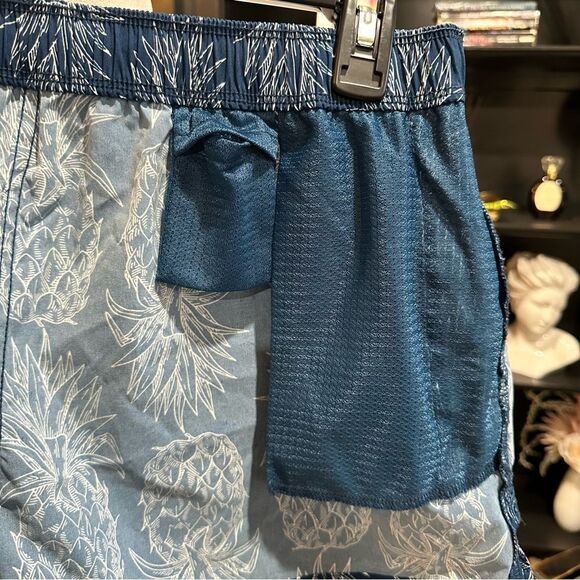Lauren James Blue Pineapple Print Shorts Size Large - Picture 7 of 10